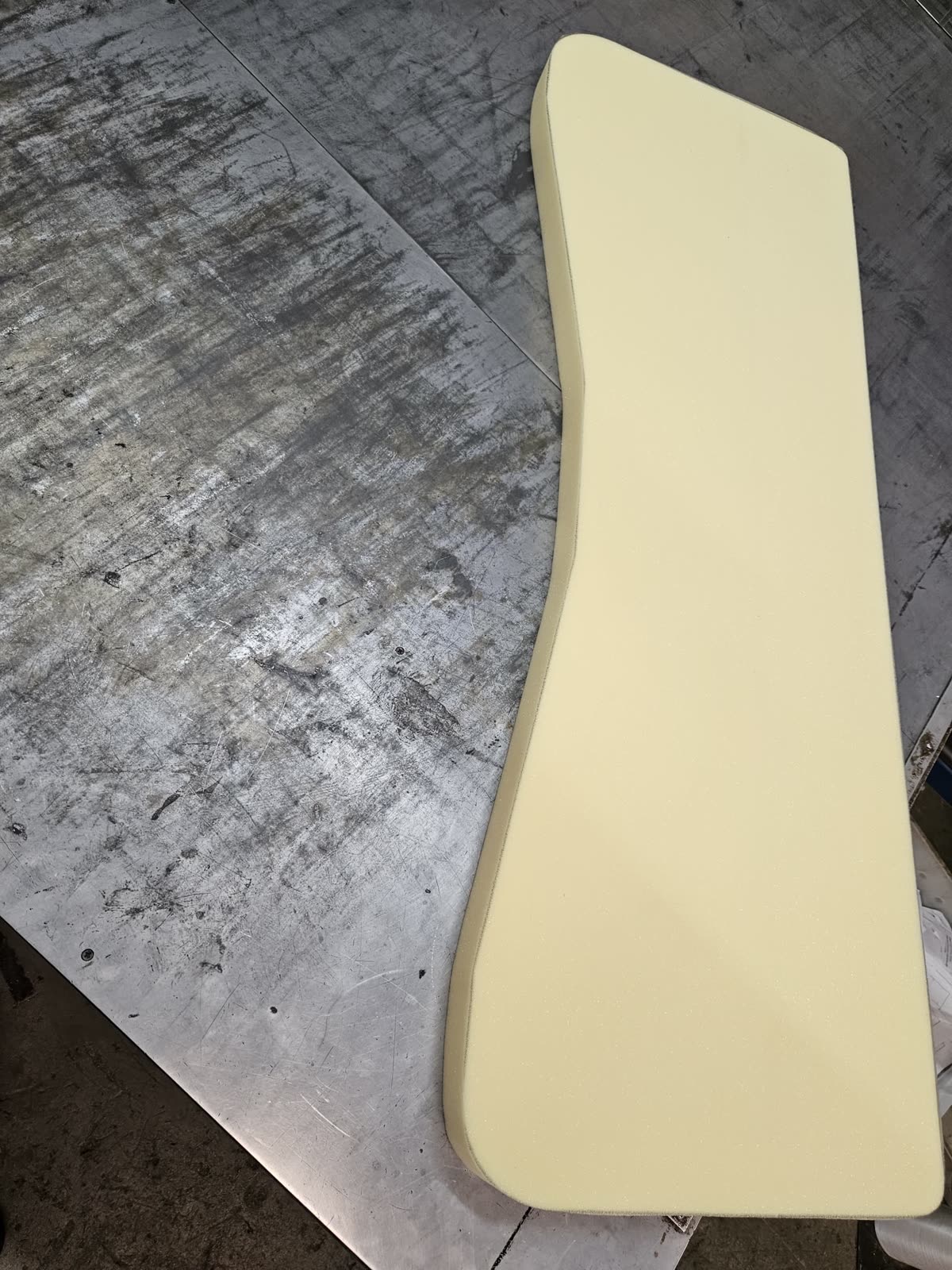 The finished custom foam shape