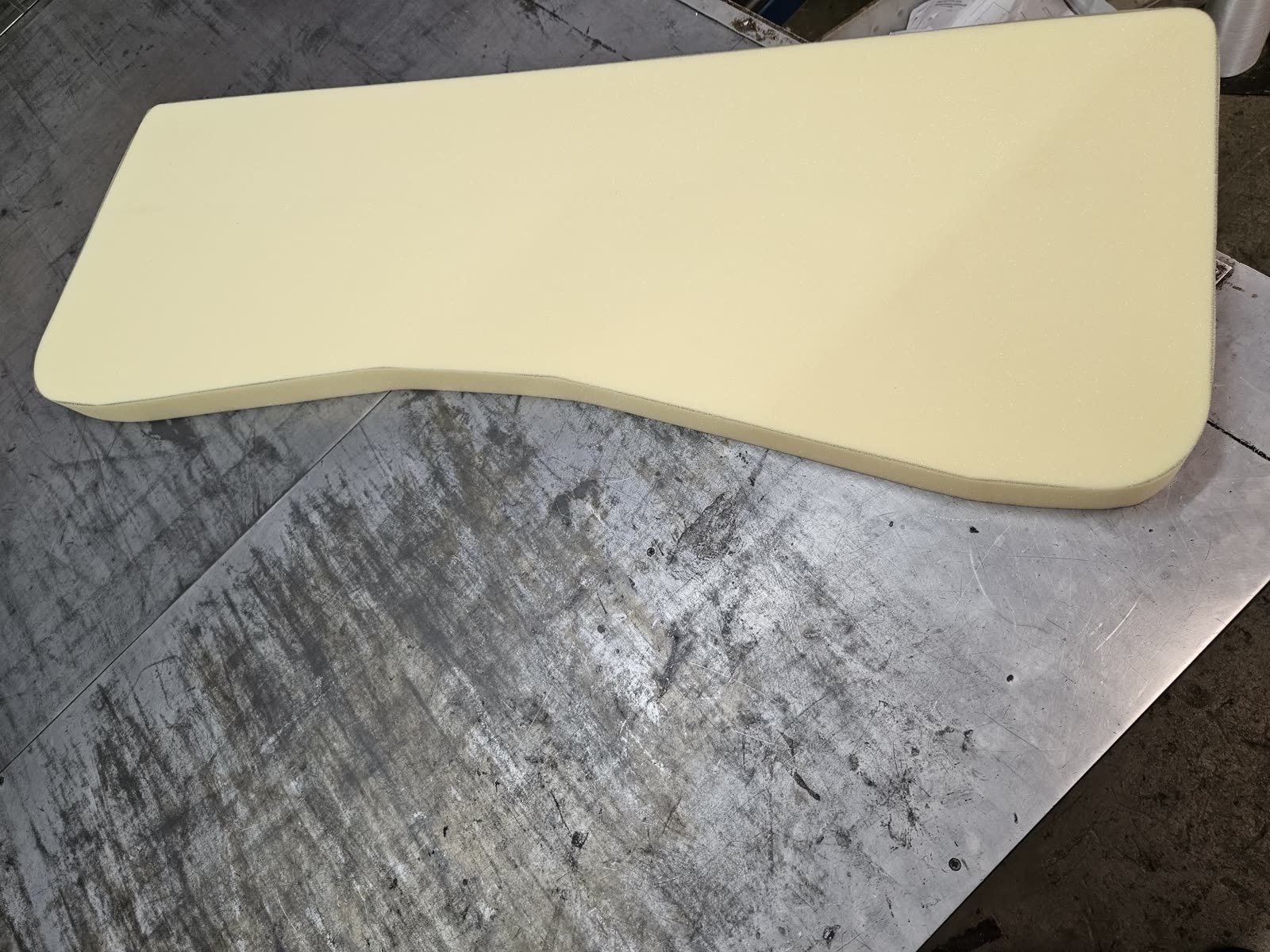A custom foam shape cut in our shop